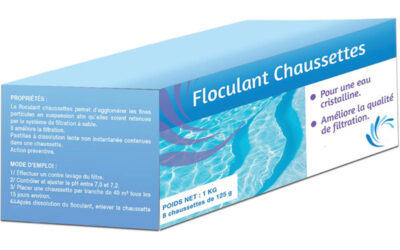 Floculant en chaussettes