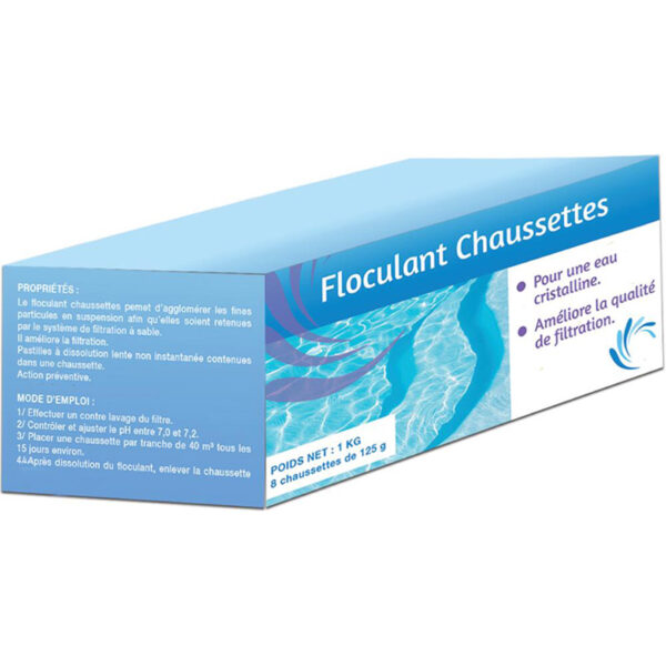 Floculant en chaussettes