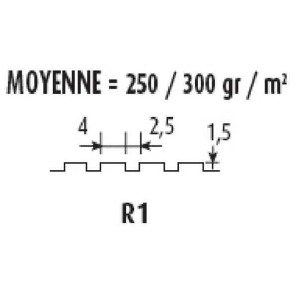 Couteau colle dent carrée moyenne – Image 2