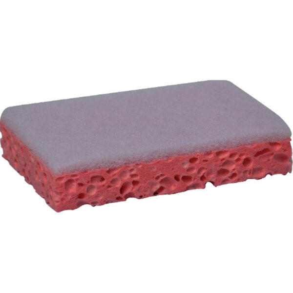 Tampon blanc sur éponge rose