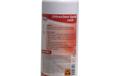 Déboucheur liquide acide